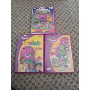Barney - Happy, Mad, Silly, Sad, Musical Scrapbook, Movin And GROOVIN (DVD, 2003